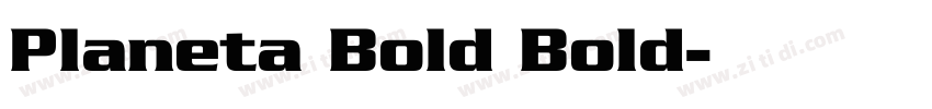 Planeta Bold Bold字体转换